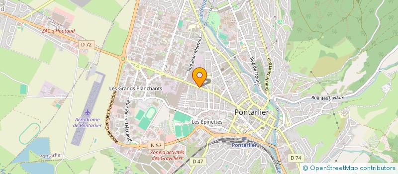 localisation de l'entreprise MADAME ALINE CHEVALIER à PONTARLIER