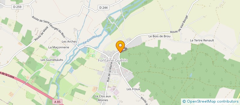 localisation de l'entreprise MADAME ALINE CHEVALIER  LOIRE-AUTHION