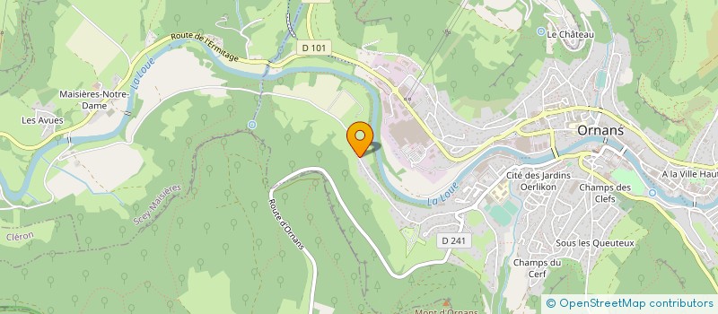 localisation de l'entreprise MADAME ALINE CHEVASSU  ORNANS