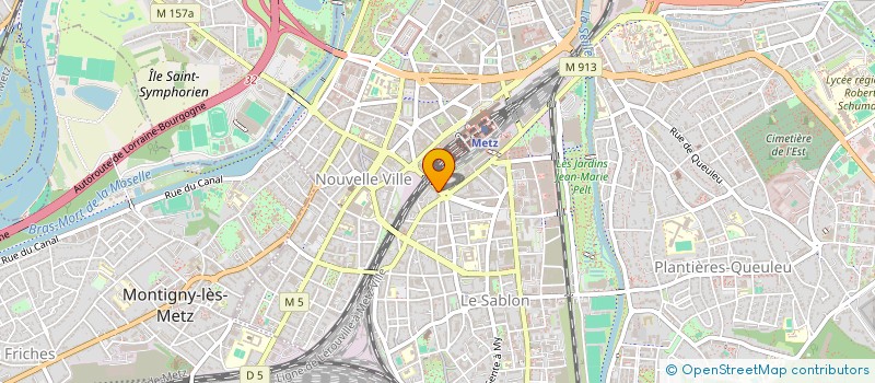 localisation de l'entreprise MADAME ALINE CHIR  METZ