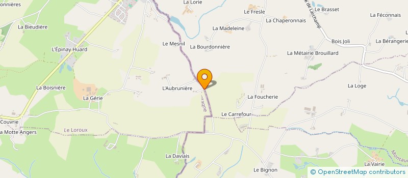 localisation de l'entreprise MADAME ALINE CIRIANI à LE LOROUX