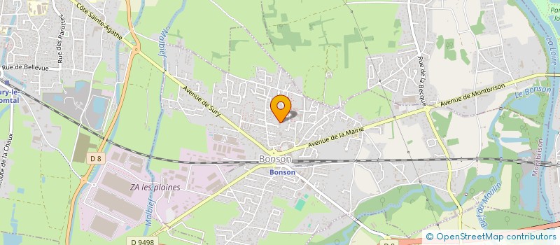 localisation de l'entreprise MADAME ALINE CLAVIER  BONSON