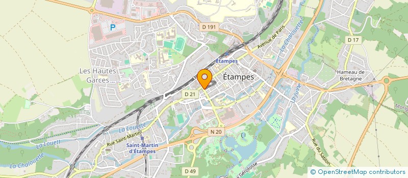 localisation de l'entreprise MADAME ALINE COHEN TANUGI à ETAMPES