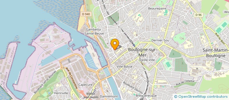 localisation de l'entreprise MADAME ALINE CONDETTE  BOULOGNE-SUR-MER