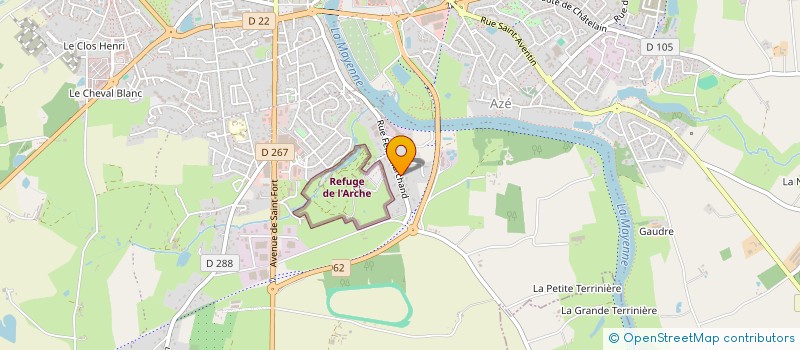 localisation de l'entreprise MADAME ALINE COQUEREAU à CHATEAU-GONTIER-SUR-MAYENNE