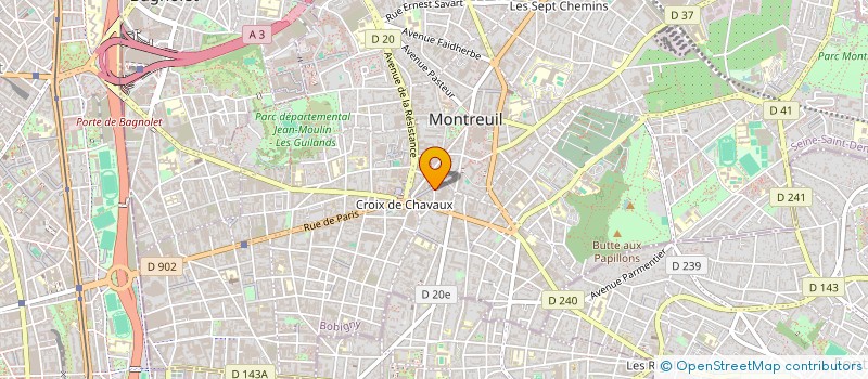localisation de l'entreprise MADAME ALINE CORGNE à MONTREUIL