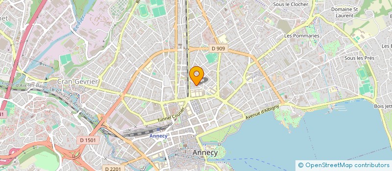 localisation de l'entreprise MADAME ALINE COULET à ANNECY