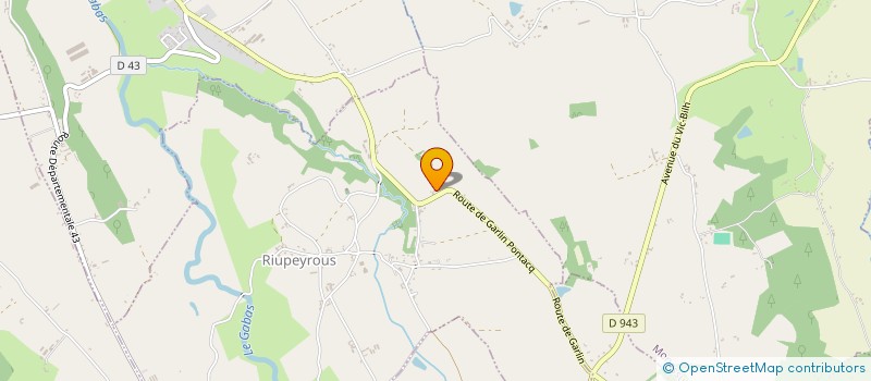 localisation de l'entreprise MADAME ALINE COURALET  RIUPEYROUS