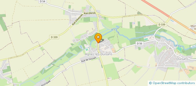 localisation de l'entreprise MADAME ALINE COUSIN à AGNEZ-LES-DUISANS