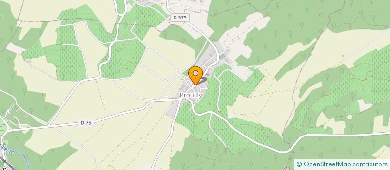 localisation de l'entreprise MADAME ALINE COUVREUR  PROUILLY