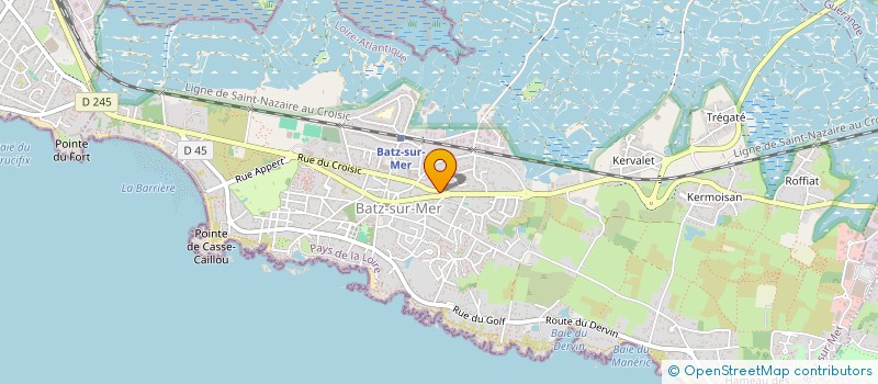 localisation de l'entreprise MADAME ALINE COUVREUX à BATZ-SUR-MER