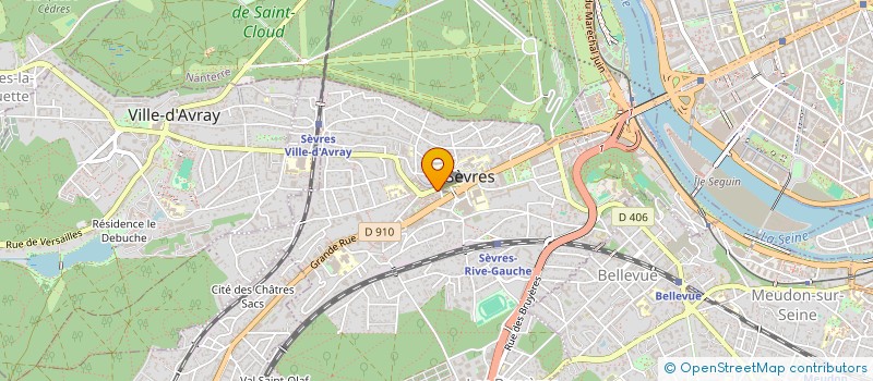 localisation de l'entreprise MADAME ALINE CRANGA à SEVRES