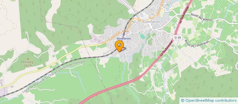 localisation de l'entreprise MADAME ALINE DAMOND  GONFARON