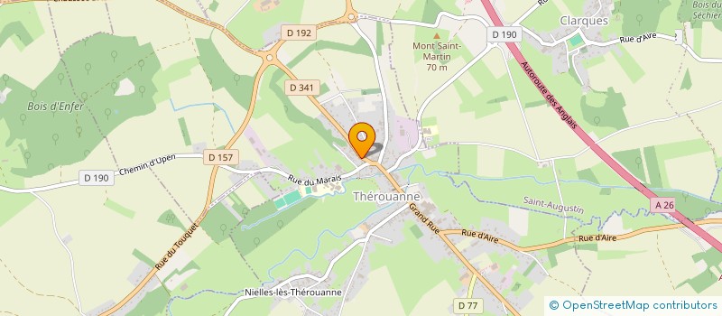 localisation de l'entreprise MADAME ALINE DANEL  THEROUANNE