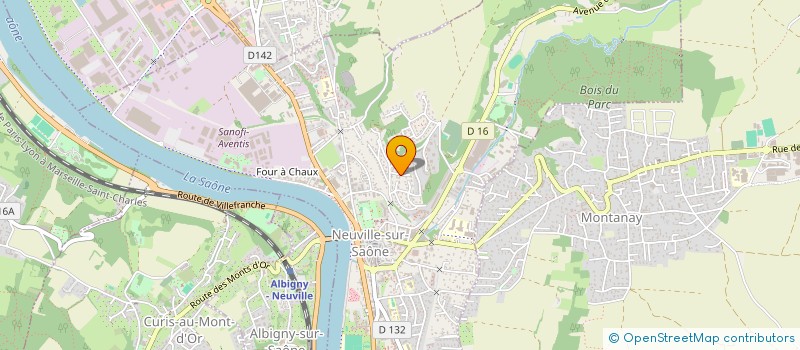 localisation de l'entreprise MADAME ALINE DARDY  NEUVILLE-SUR-SAONE