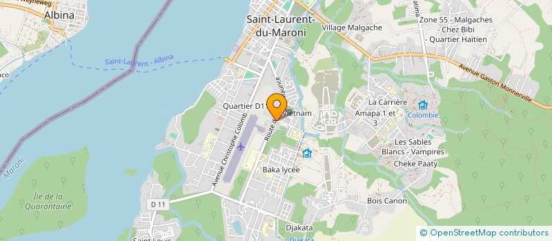 localisation de l'entreprise MADAME ALINE DE LIGNIERES  LOCQUIREC