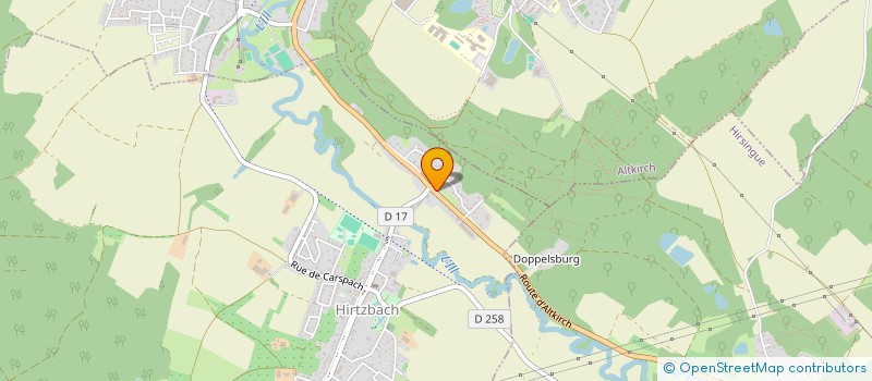 localisation de l'entreprise MADAME ALINE DEBRAY  HIRTZBACH