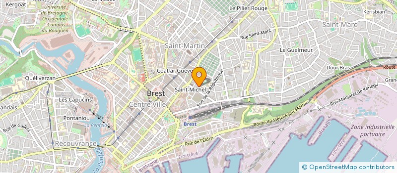 localisation de l'entreprise MADAME ALINE DECADI  BREST