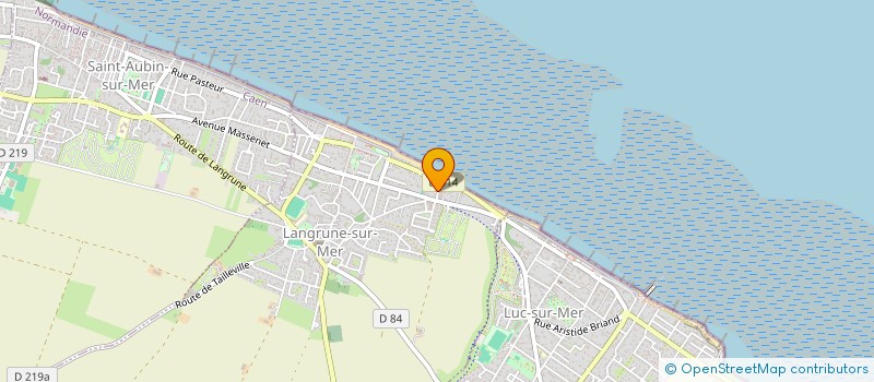 localisation de l'entreprise MADAME ALINE DELARUE  LANGRUNE-SUR-MER