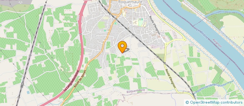 localisation de l'entreprise MADAME ALINE DELCHAMBRE  ROQUEMAURE