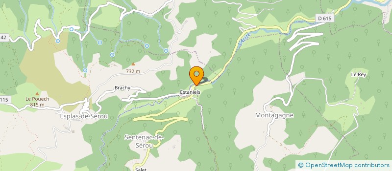 localisation de l'entreprise MADAME ALINE DELETRAZ à LA BASTIDE-DE-SEROU