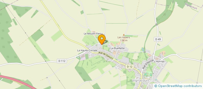 localisation de l'entreprise MADAME ALINE DENEUVILLE à VIGNACOURT