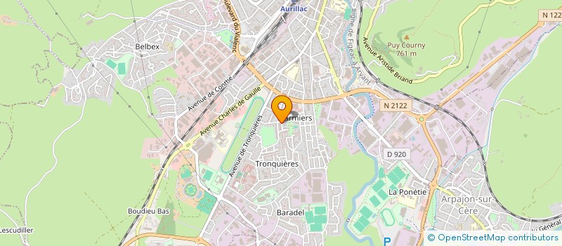 localisation de l'entreprise MADAME ALINE DESBOIS à AURILLAC