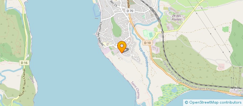 localisation de l'entreprise MADAME ALINE DESVERNOIS  SAINT-CHAMAS