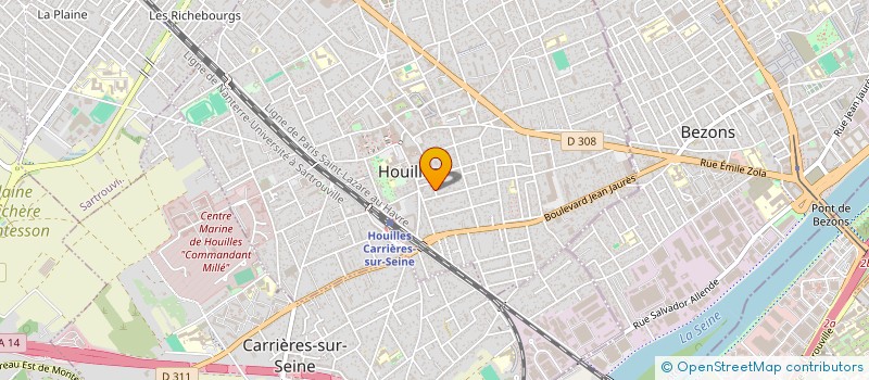 localisation de l'entreprise MADAME ALINE DEVAUCHELLE  HOUILLES