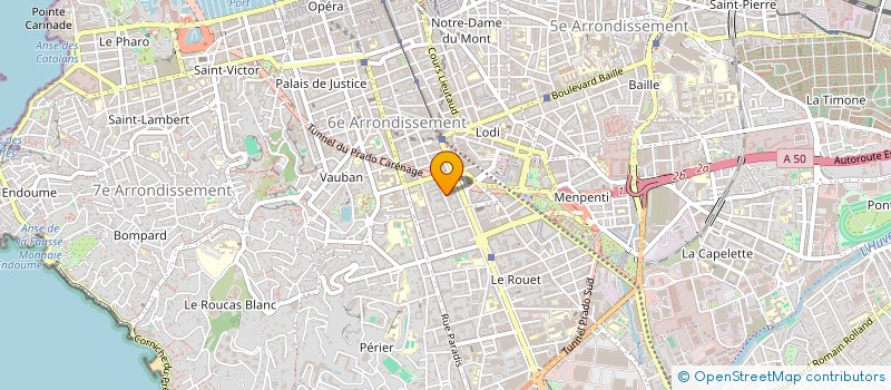 localisation de l'entreprise MADAME ALINE DEVILLARD à MARSEILLE