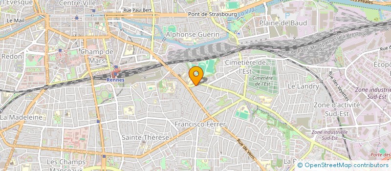 localisation de l'entreprise MADAME ALINE DEZECOT  RENNES