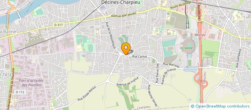 localisation de l'entreprise MADAME ALINE DI ROCCO à DECINES-CHARPIEU