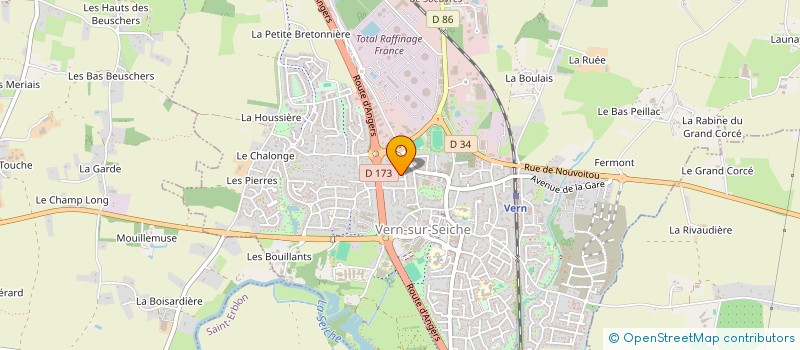 localisation de l'entreprise MADAME ALINE DIPONDY  VERN-SUR-SEICHE