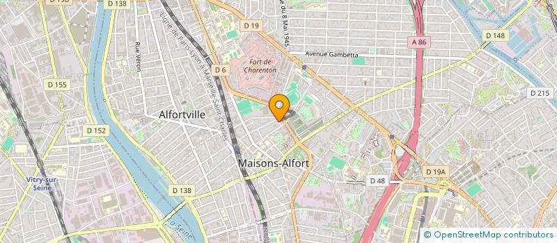 localisation de l'entreprise MADAME ALINE DODERO  MAISONS-ALFORT