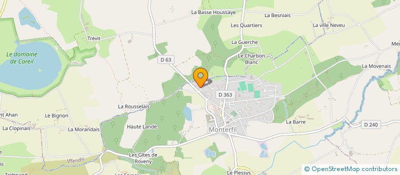 localisation de l'entreprise MADAME ALINE DOUSSELIN à MONTERFIL