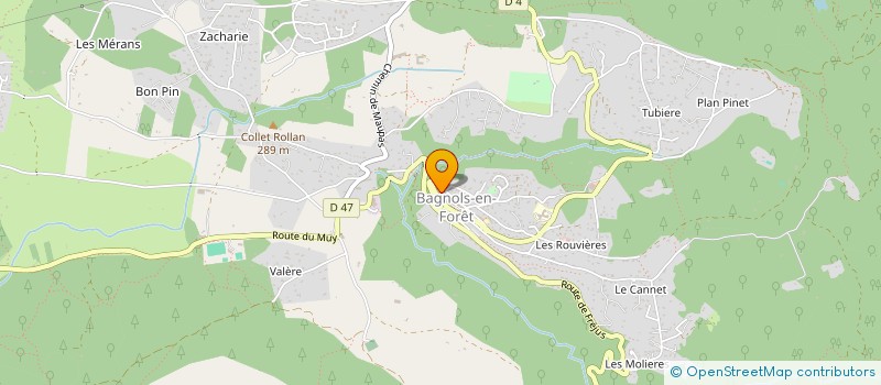 localisation de l'entreprise MADAME ALINE DUCARIN  BAGNOLS-EN-FORET