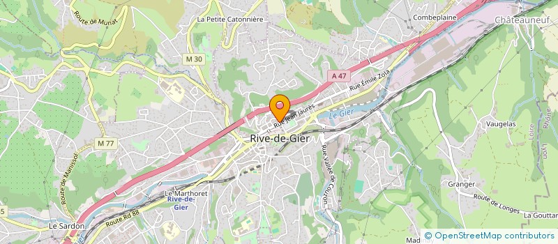 localisation de l'entreprise MADAME ALINE DUCHESNE  RIVE-DE-GIER