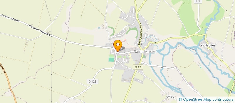 localisation de l'entreprise MADAME ALINE DUMAS  SAINT-MAXIRE