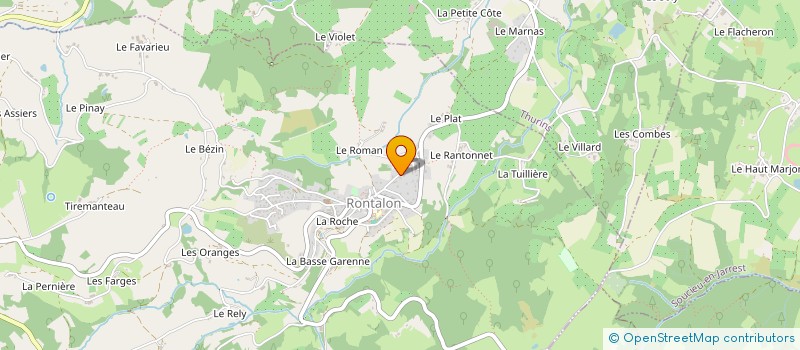 localisation de l'entreprise MADAME ALINE DUMONTEIL  RONTALON