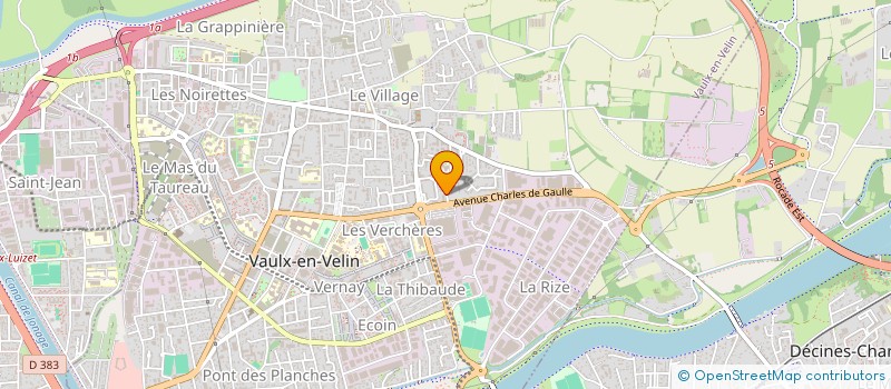 localisation de l'entreprise MADAME ALINE DUONG  VAULX-EN-VELIN