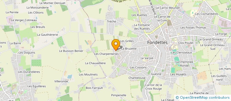 localisation de l'entreprise MADAME ALINE DUPONT  FONDETTES