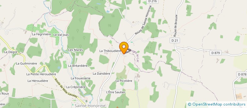 localisation de l'entreprise MADAME ALINE DUVAL à STE HONORINE LA GUILLAUME