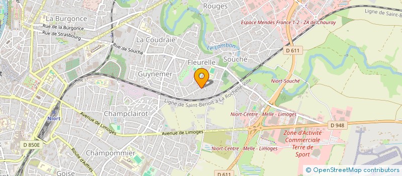 localisation de l'entreprise MADAME ALINE ECAULT  NIORT