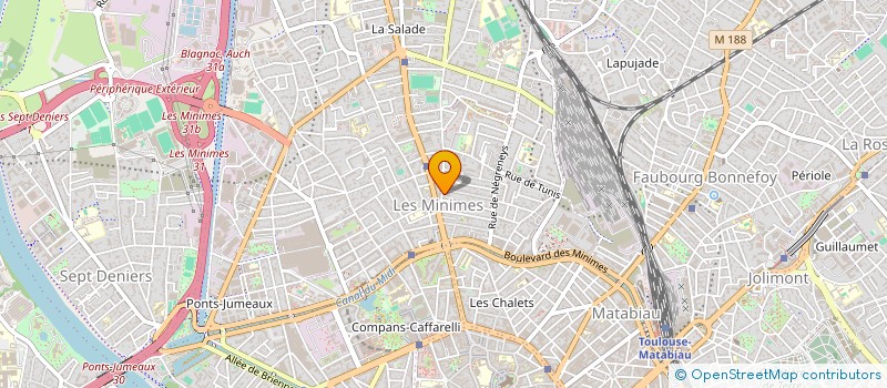 localisation de l'entreprise MADAME ALINE EGOUNLETY à TOULOUSE
