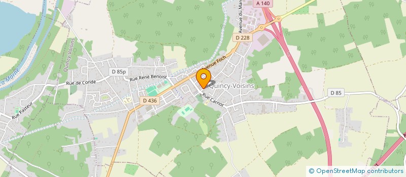 localisation de l'entreprise MADAME ALINE ESCALERE  QUINCY-VOISINS