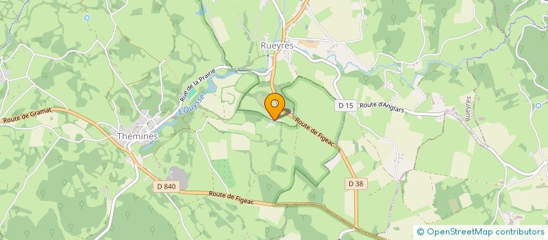 localisation de l'entreprise MADAME ALINE ESPINASSE  TERROU