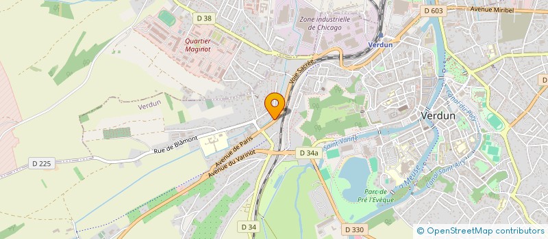 localisation de l'entreprise MADAME ALINE ESTIEZ à VERDUN