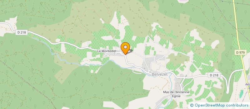 localisation de l'entreprise MADAME ALINE FABRE  BELVEZET