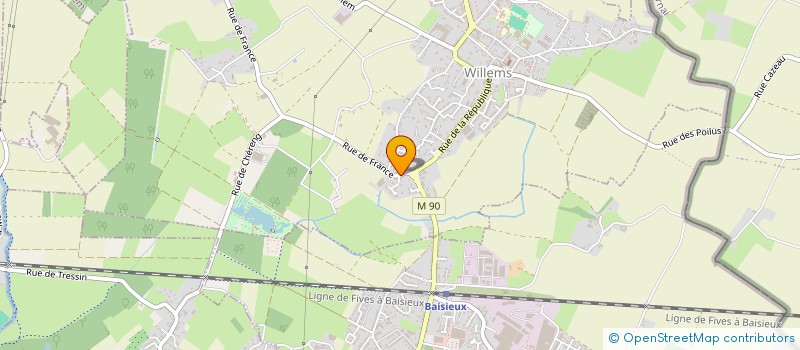 localisation de l'entreprise MADAME ALINE FAUQUEMBERGUE à CAMPHIN-EN-PEVELE