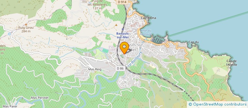 localisation de l'entreprise MADAME ALINE FAUQUET  BANYULS-SUR-MER